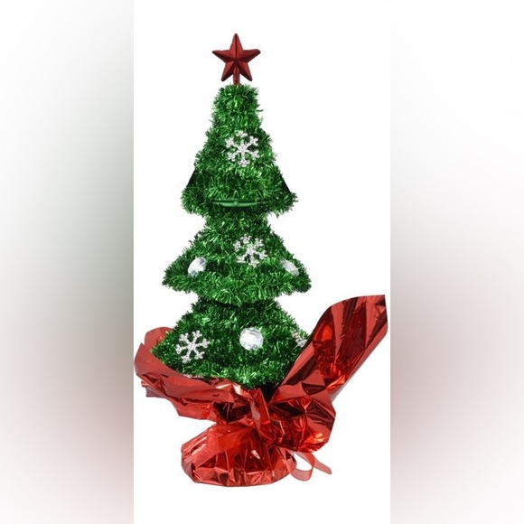 Brand NWT Beautiful Snowflake & Gem Bedazzled Christmas Tree w/ Red Skirt - Picture 8 of 8